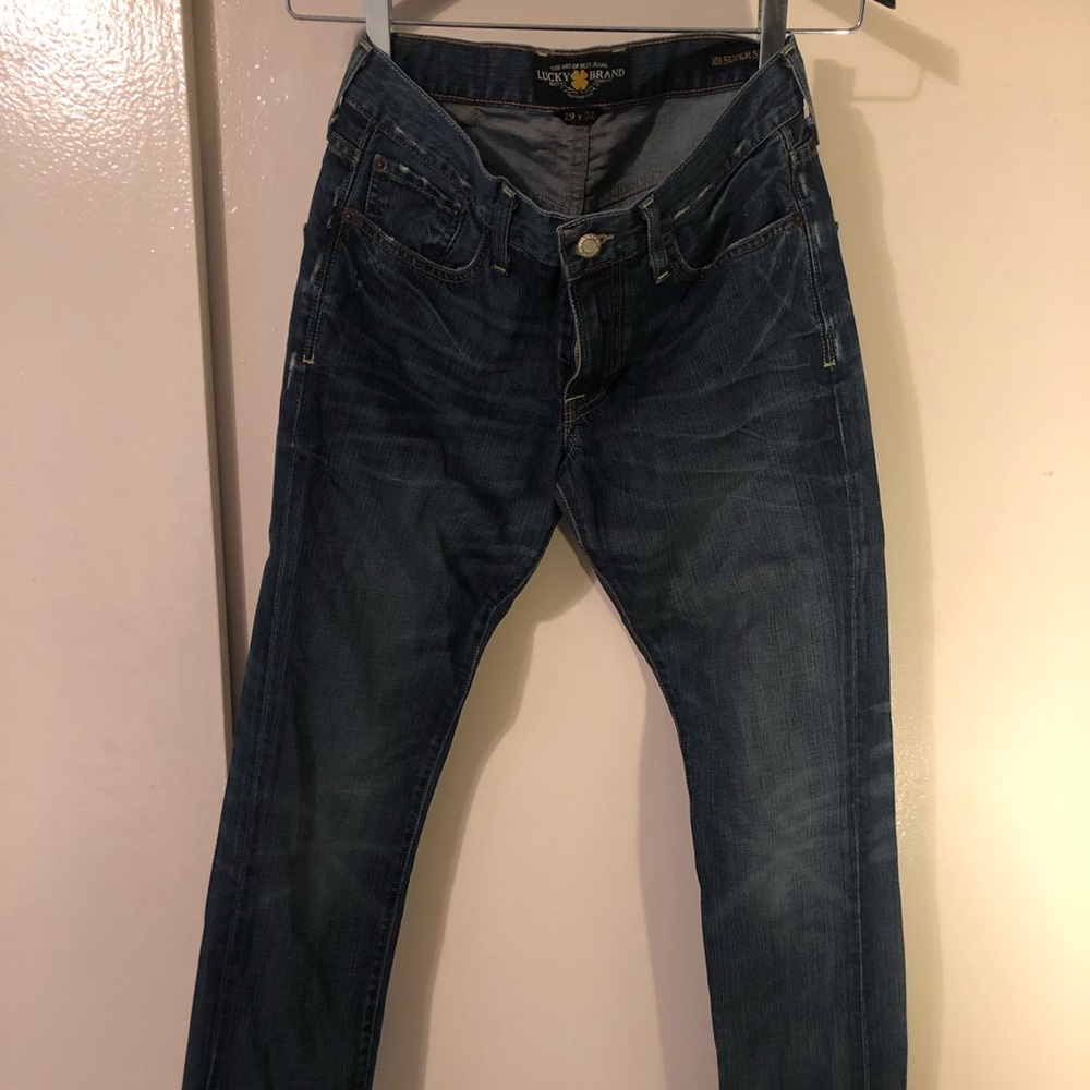 Lucky Brand Distressed Indigo Denim